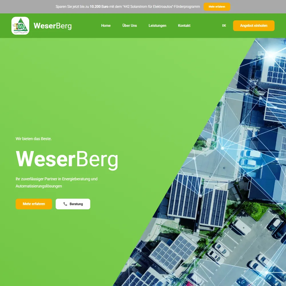 Screenshot von WeserBerg